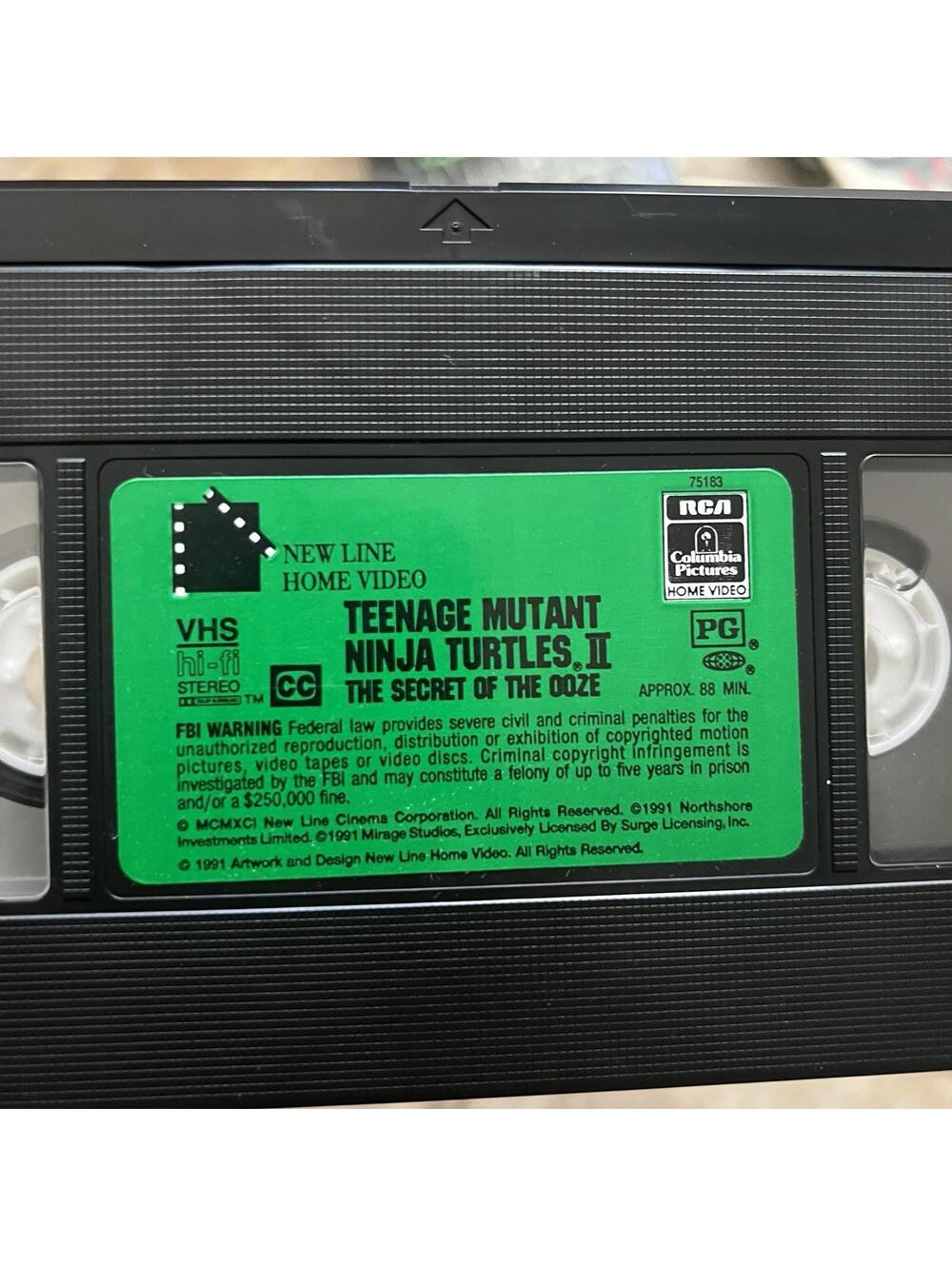 Vintage Teenage Mutant Ninja Turtles Movies 1 & 2 VHS Bundle TMNT 1990 1991 90s - Picture 12 of 15
